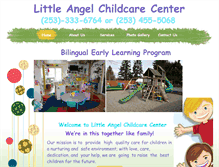 Tablet Screenshot of littleangelchildcare.org